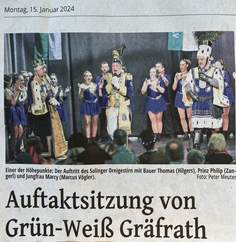 Auftaktsitzung – KV Grün-Weiß Gräfrath 2006 e. V.